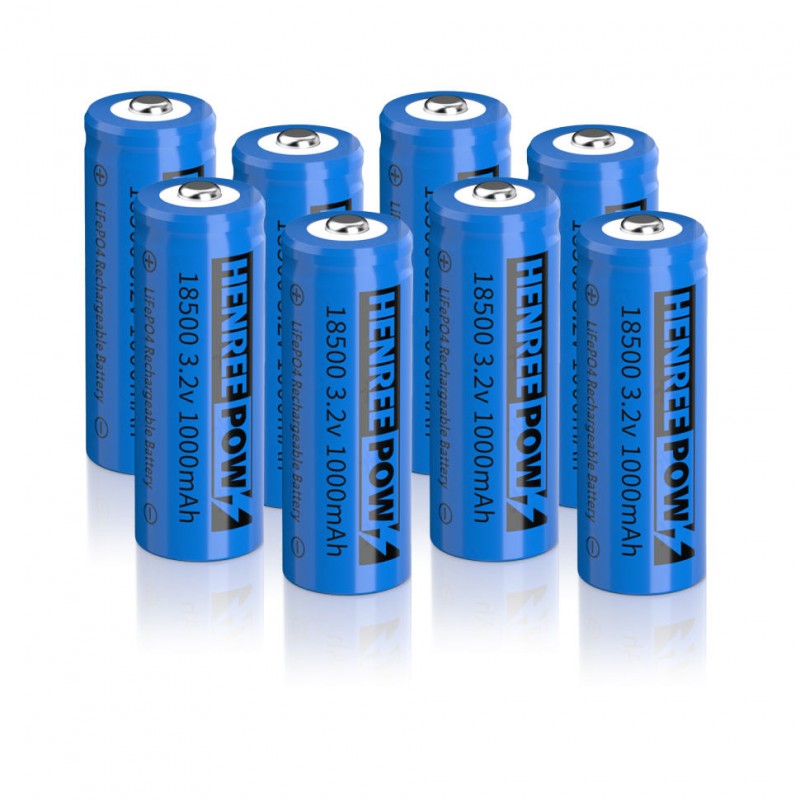 Henreepow 18500 laddningsbart batteri