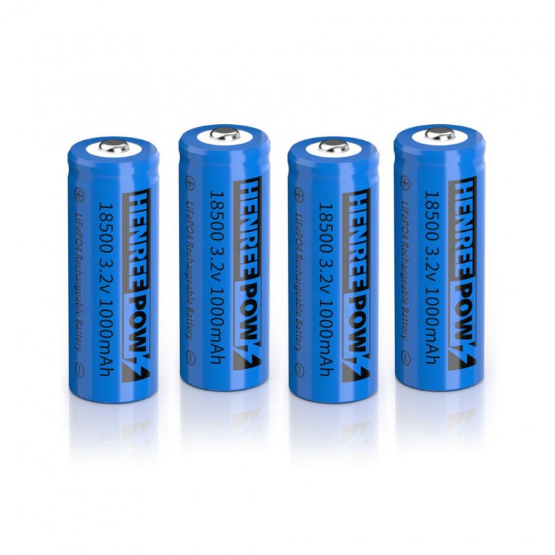 Henreepow 18500 laddningsbart batteri